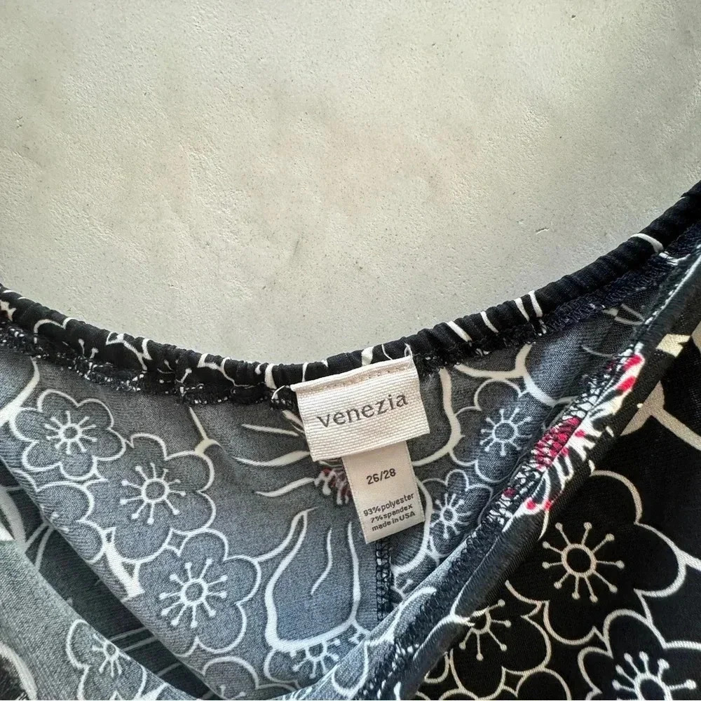 Venezia || Women’s Black Sakura Botanica Blouse 26 / 28 (3x) - Picture 6 of 9